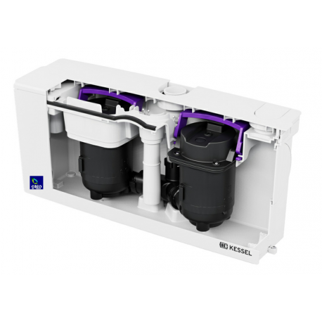 Poste de relevage KESSEL Minilift L WC Duo Dry SPZ 750-S3 230V